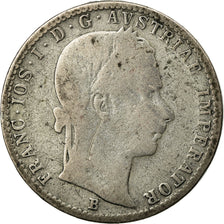 Monnaie, Autriche, Franz Joseph I, 1/4 Florin, 1861, Kremnitz, TB, Argent