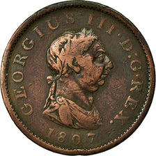 Coin, Great Britain, George III, Penny, 1807, VF(30-35), Copper, KM:663