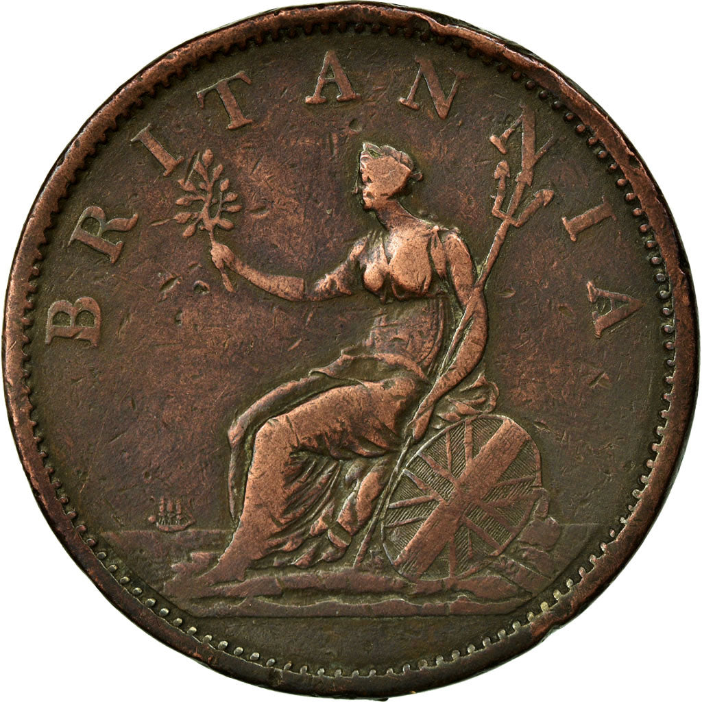 Coin, Great Britain, George III, Penny, 1807, VF(30-35), Copper, KM:663
