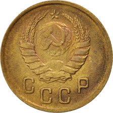 RUSSIA, 2 Kopeks, 1937, KM #106, AU(50-53), Aluminum-Bronze, 2.01