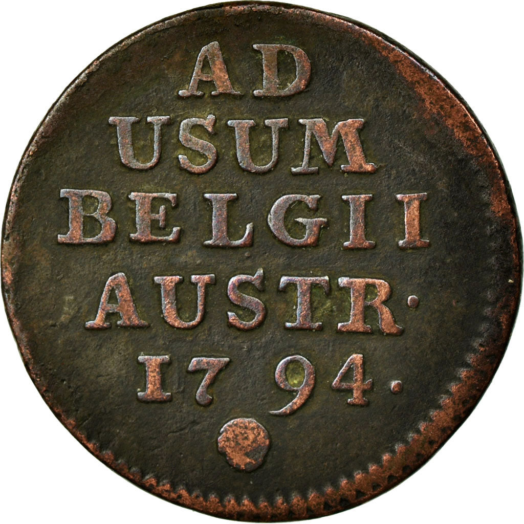 Monnaie, AUSTRIAN NETHERLANDS, Franz II, Liard, Oord, 1794, Bruxelles, TB+