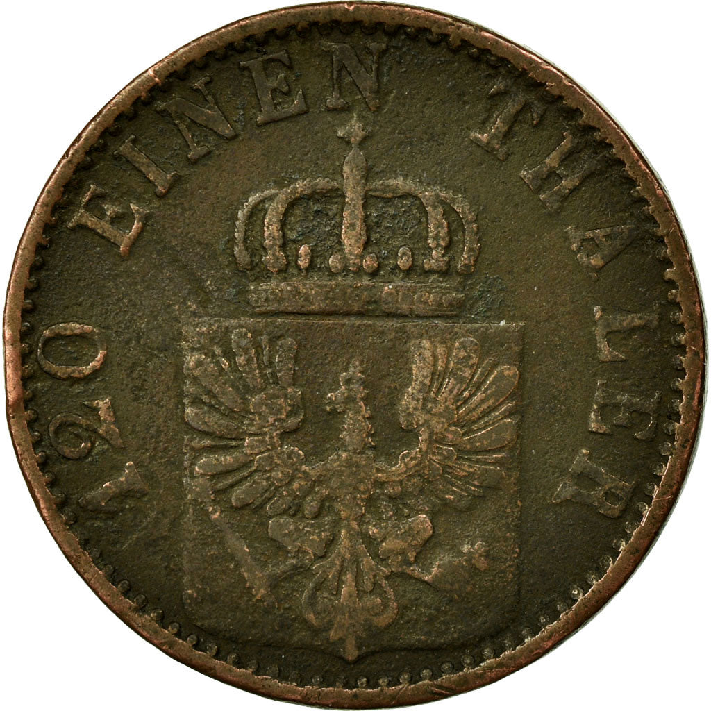 Münze, Deutsch Staaten, PRUSSIA, Wilhelm I, 3 Pfennig, 1868, Cleves, S+