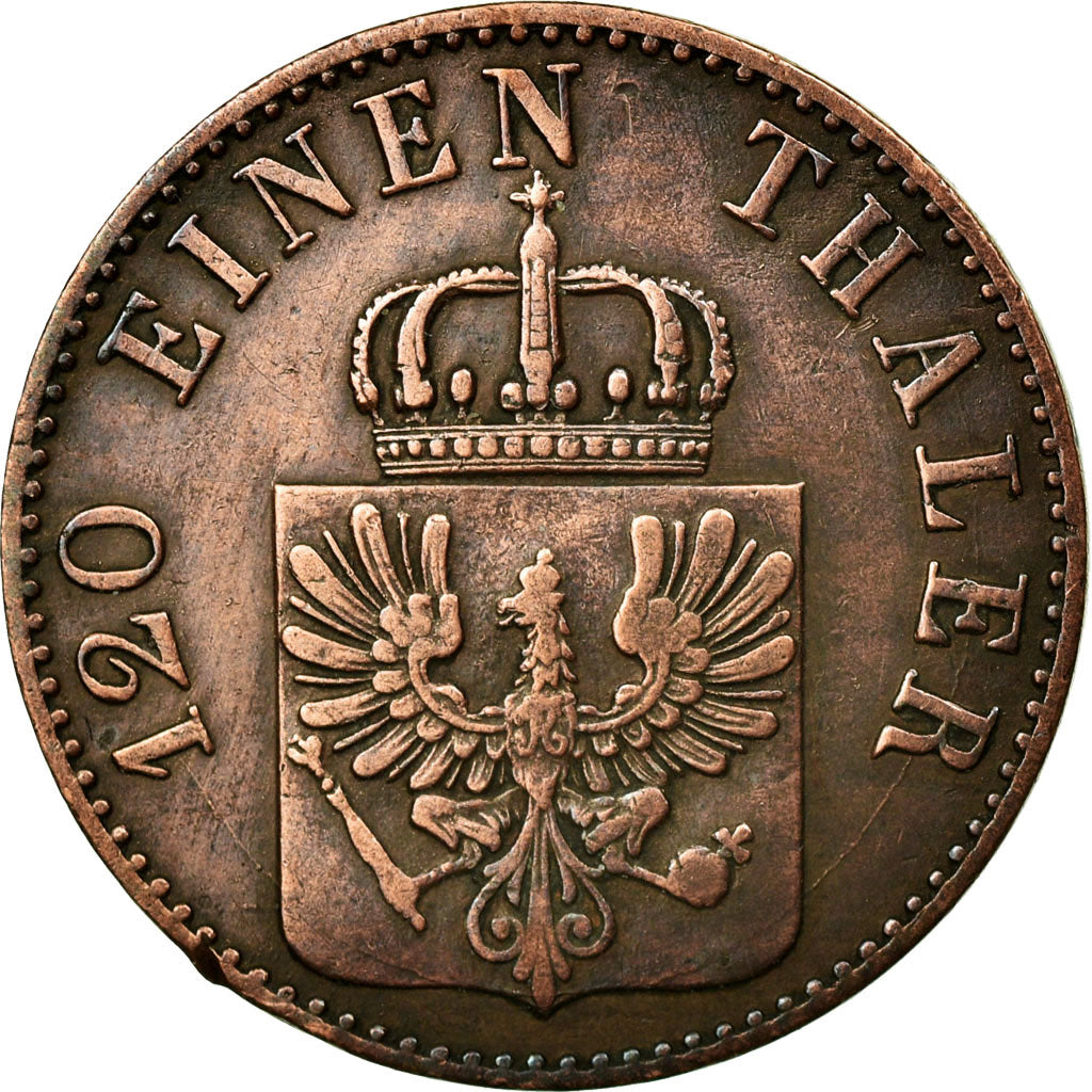 Coin, German States, PRUSSIA, Friedrich Wilhelm IV, 3 Pfennig, 1852, Berlin