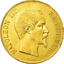 Monnaie, France, Napoleon III,100 Francs, 1858, Paris, TTB, Or,KM 786.1