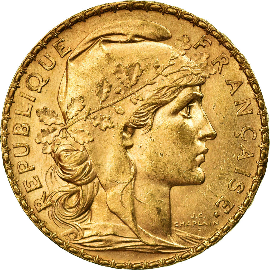 Coin, France, Marianne, 20 Francs, 1903, Paris, MS(60-62), Gold, KM:847