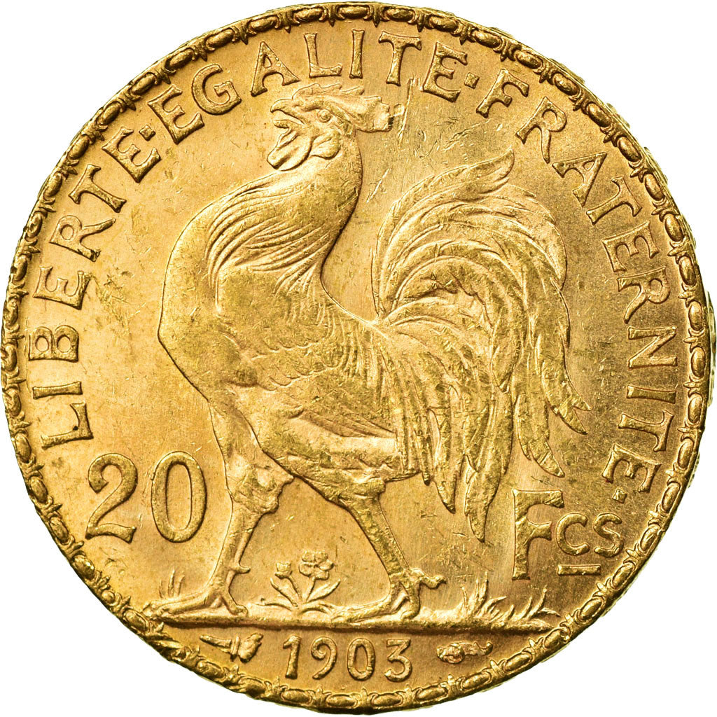 Coin, France, Marianne, 20 Francs, 1903, Paris, MS(60-62), Gold, KM:847