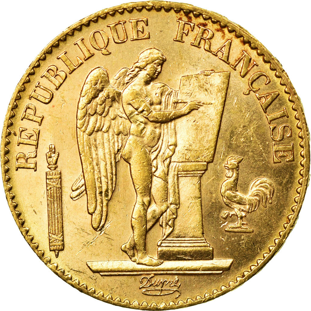 Coin, France, Génie, 20 Francs, 1895, Paris, MS(60-62), Gold, KM:825