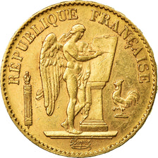 Moneda, Francia, Génie, 20 Francs, 1895, Paris, MBC+, Oro, KM:825, Gadoury:1063