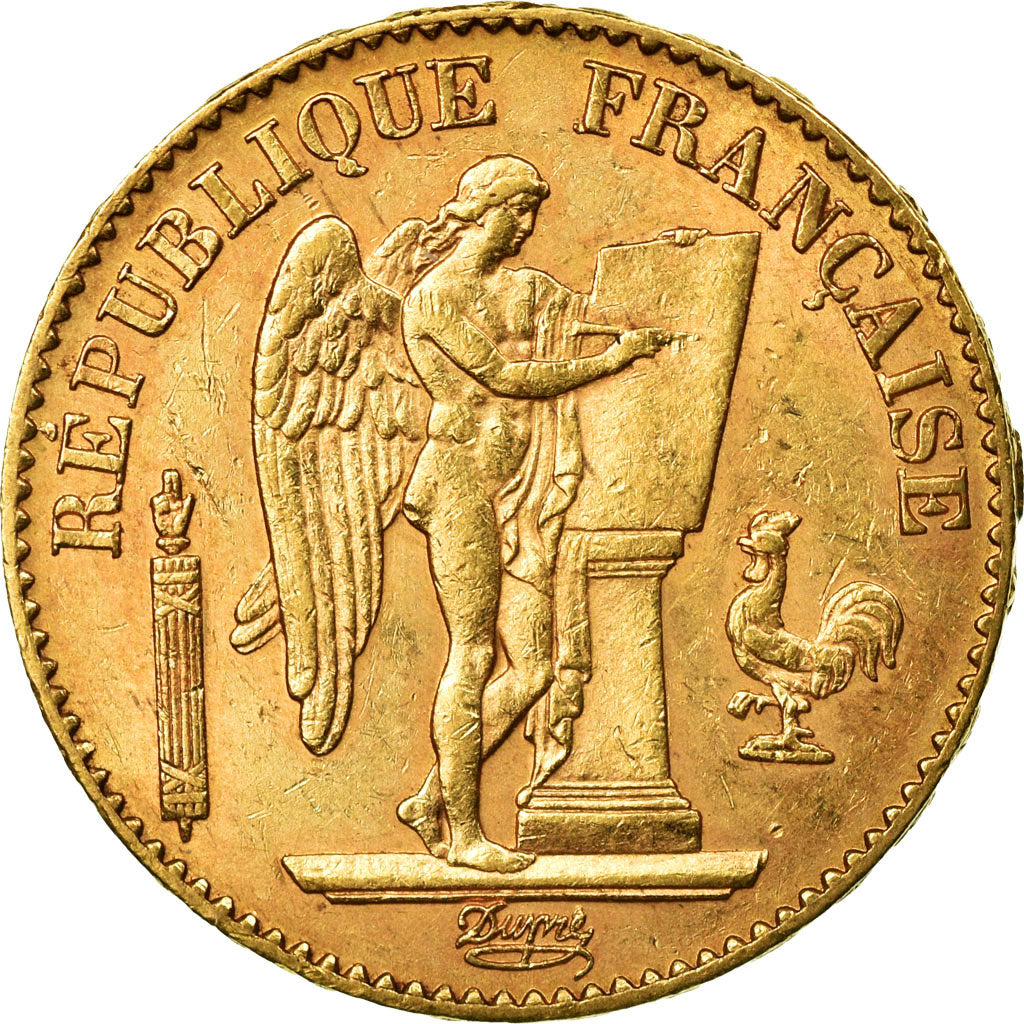 Moneda, Francia, Génie, 20 Francs, 1894, Paris, MBC+, Oro, KM:825, Gadoury:1063