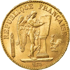 Munten, Frankrijk, Génie, 20 Francs, 1893, Paris, PR, Goud, KM:825