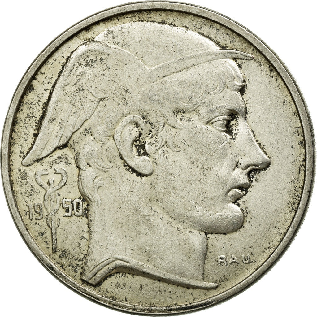 Coin, Belgium, 50 Francs, 50 Frank, 1950, EF(40-45), Silver, KM:137