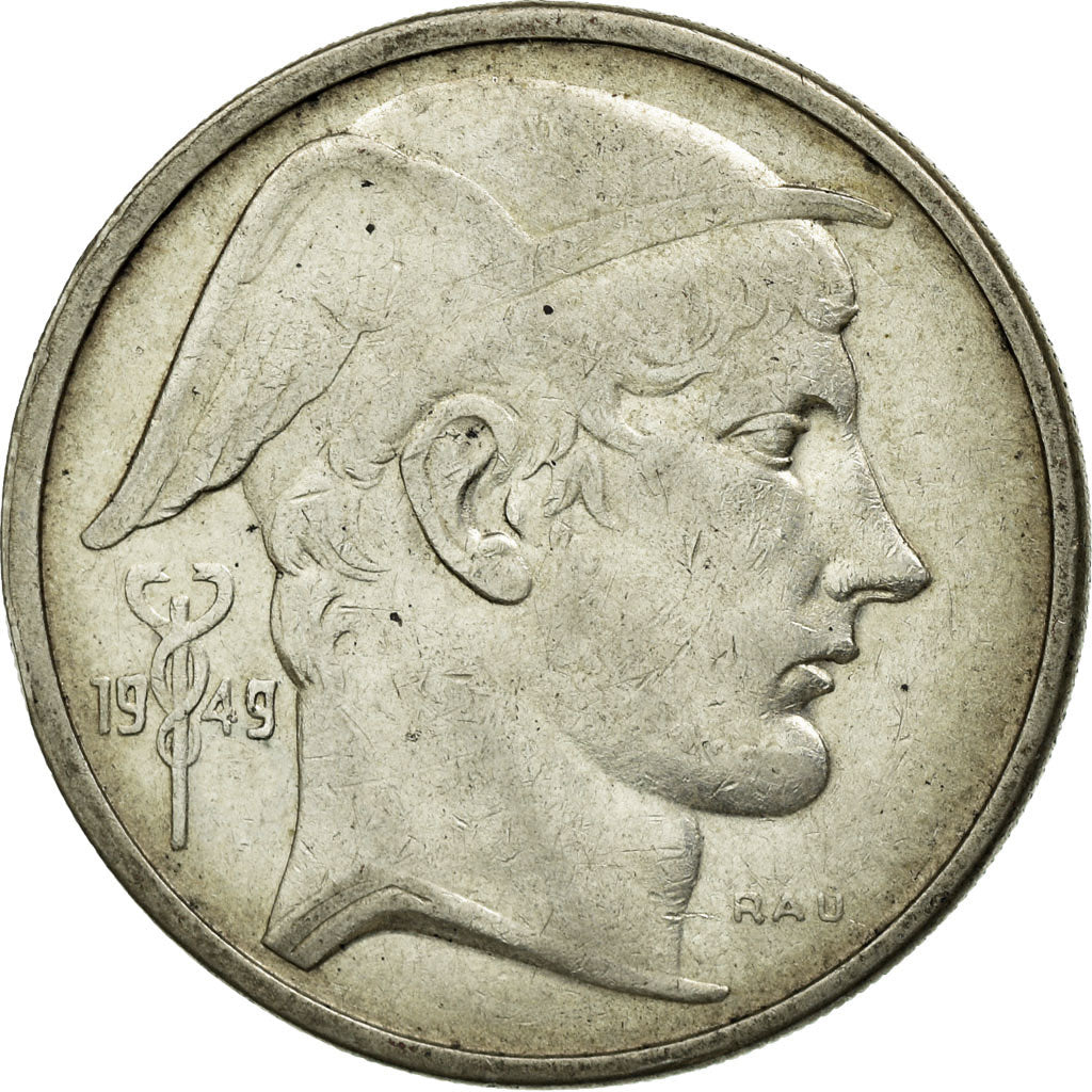 Coin, Belgium, 50 Francs, 50 Frank, 1949, EF(40-45), Silver, KM:136.1