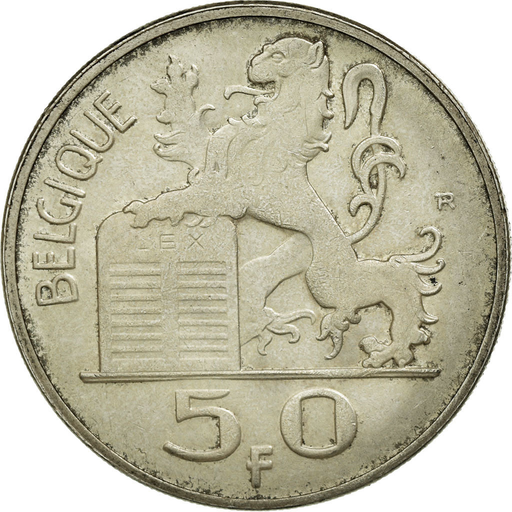 Monnaie, Belgique, 50 Francs, 50 Frank, 1949, TTB+, Argent, KM:136.1