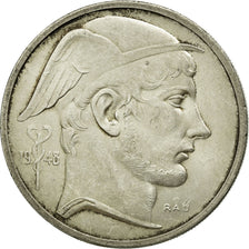 Coin, Belgium, 50 Francs, 50 Frank, 1948, AU(50-53), Silver, KM:137