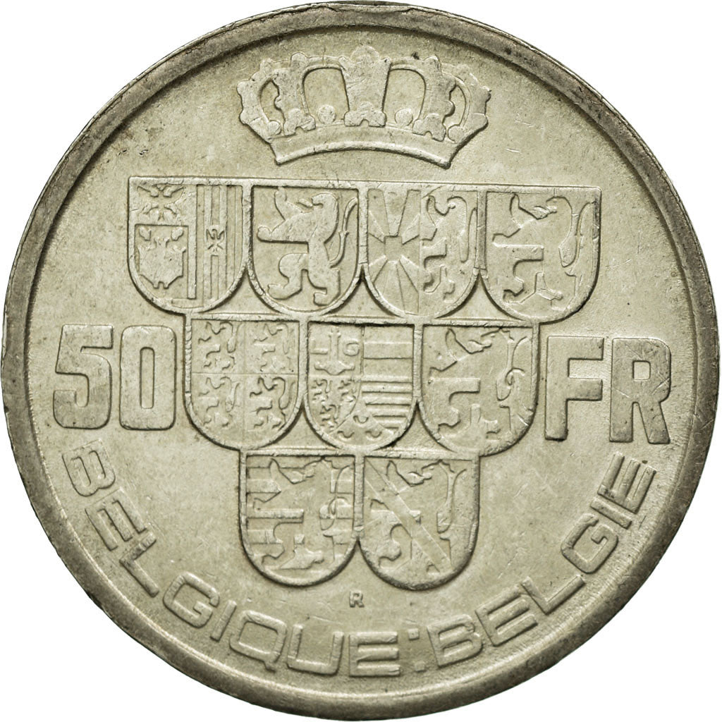 Coin, Belgium, 50 Francs, 50 Frank, 1939, AU(55-58), Silver, KM:121