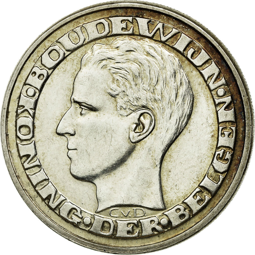 Coin, Belgium, 50 Francs, 50 Frank, 1958, AU(55-58), Silver, KM:151.1