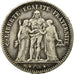 Münze, Frankreich, Hercule, 5 Francs, 1877, Bordeaux, SS, Silber, KM:820.2