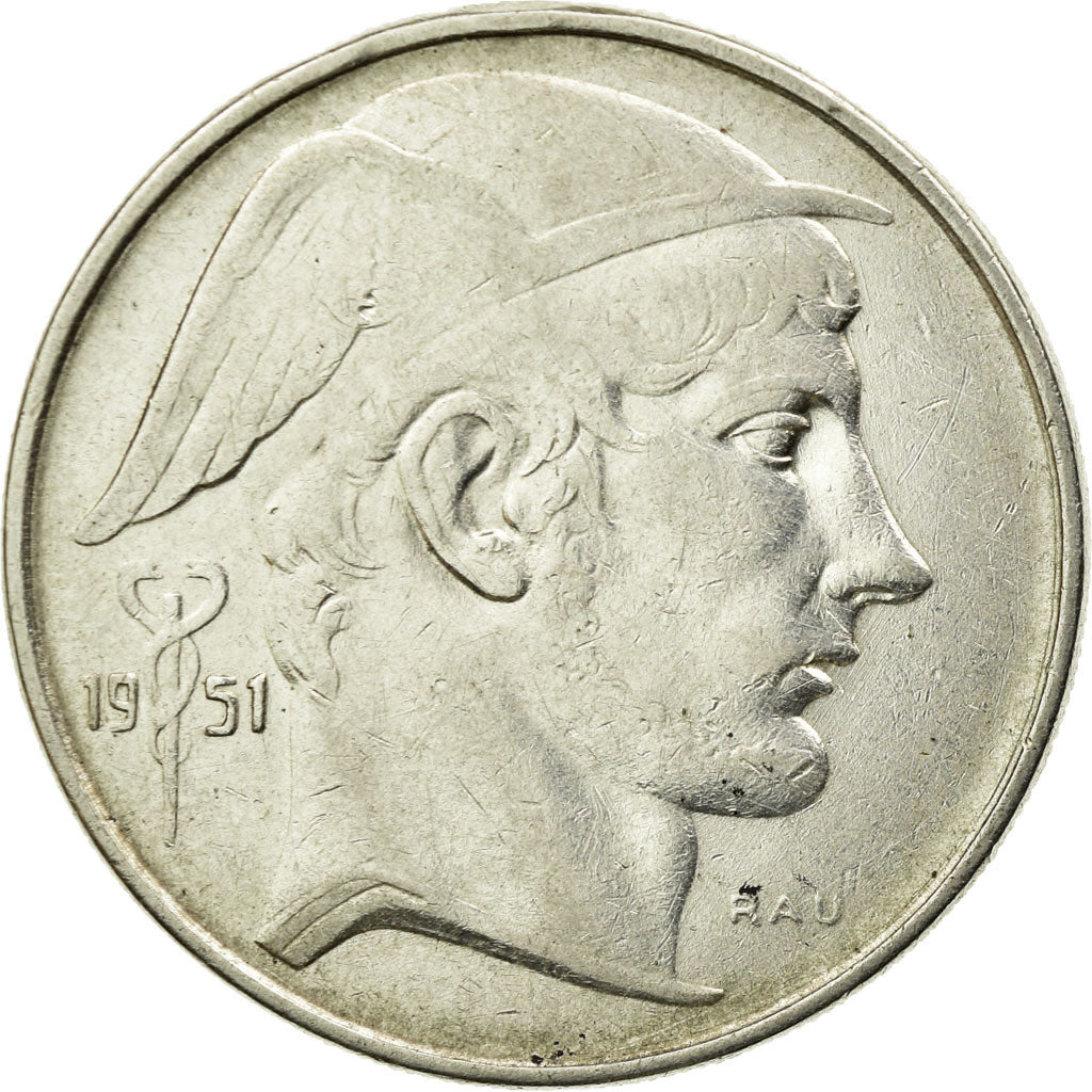 Monnaie, Belgique, 20 Francs, 20 Frank, 1951, TTB+, Argent, KM:141.1