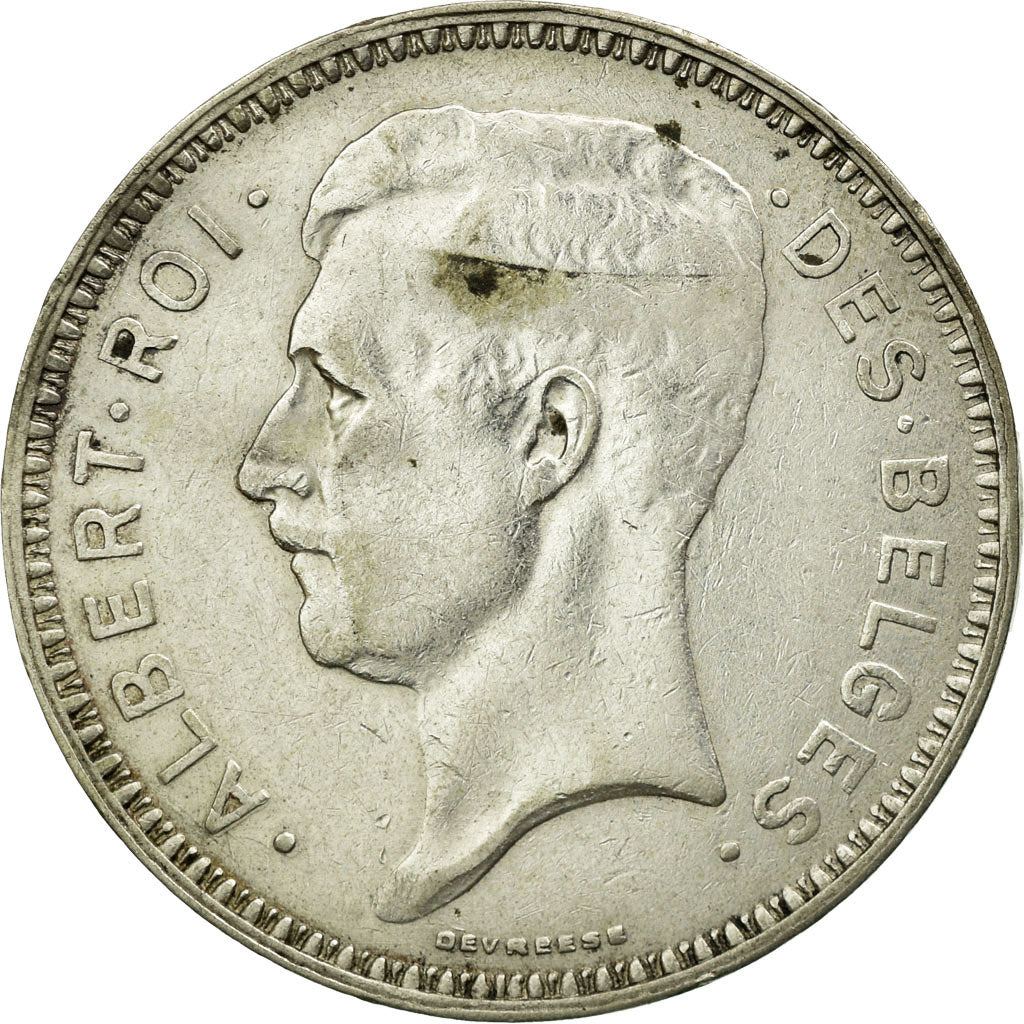 Monnaie, Belgique, 20 Francs, 20 Frank, 1934, TTB+, Argent, KM:103.1