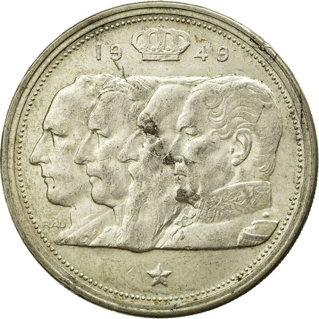 Coin, Belgium, 100 Francs, 100 Frank, 1949, AU(50-53), Silver, KM:139.1