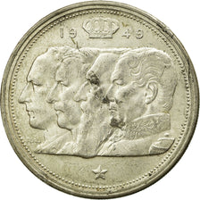 Coin, Belgium, 100 Francs, 100 Frank, 1949, AU(50-53), Silver, KM:139.1