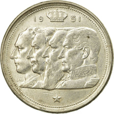 Monnaie, Belgique, 100 Francs, 100 Frank, 1951, TTB+, Argent, KM:139.1