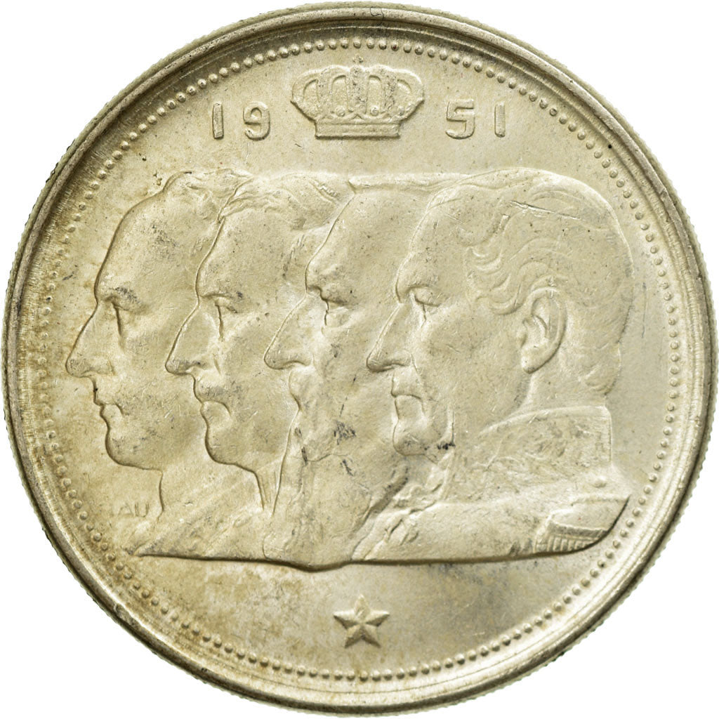 Monnaie, Belgique, 100 Francs, 100 Frank, 1951, SUP, Argent, KM:139.1