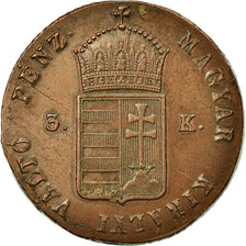 Monnaie, Hongrie, Franz Joseph I, Harom (3) Krajczar, 1849, Nagybanya, SUP