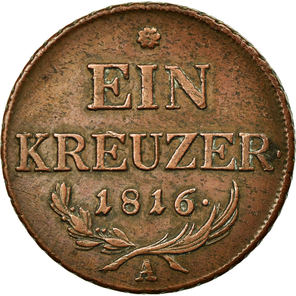Munten, Oostenrijk, Franz II (I), Kreuzer, 1816, Vienne, ZF+, Koper, KM:2113