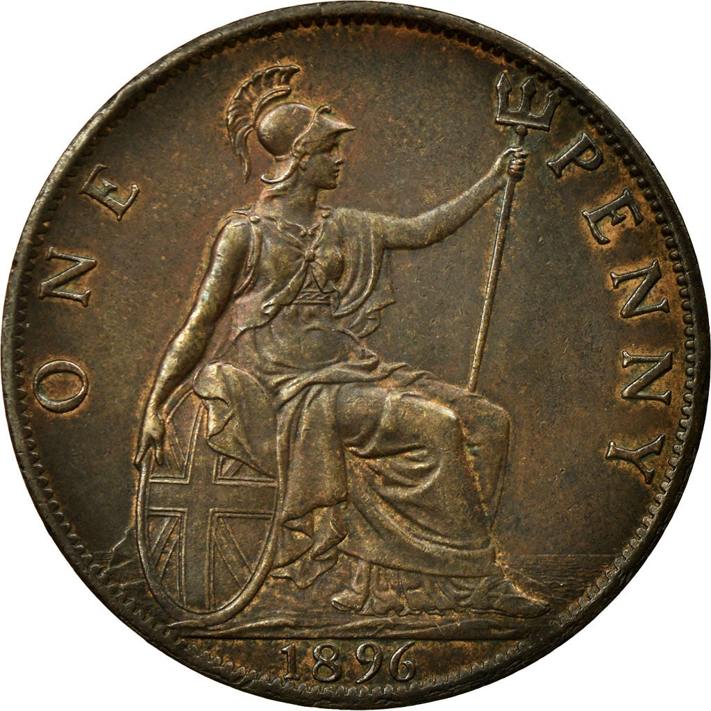 Monnaie, Grande-Bretagne, Victoria, Penny, 1896, SUP, Bronze, KM:790