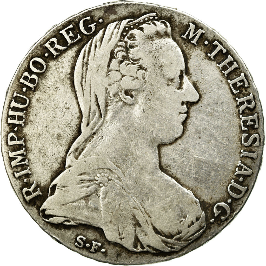 Coin, Austria, Joseph II, Thaler, 1780, Official restrike, VF(30-35), Silver