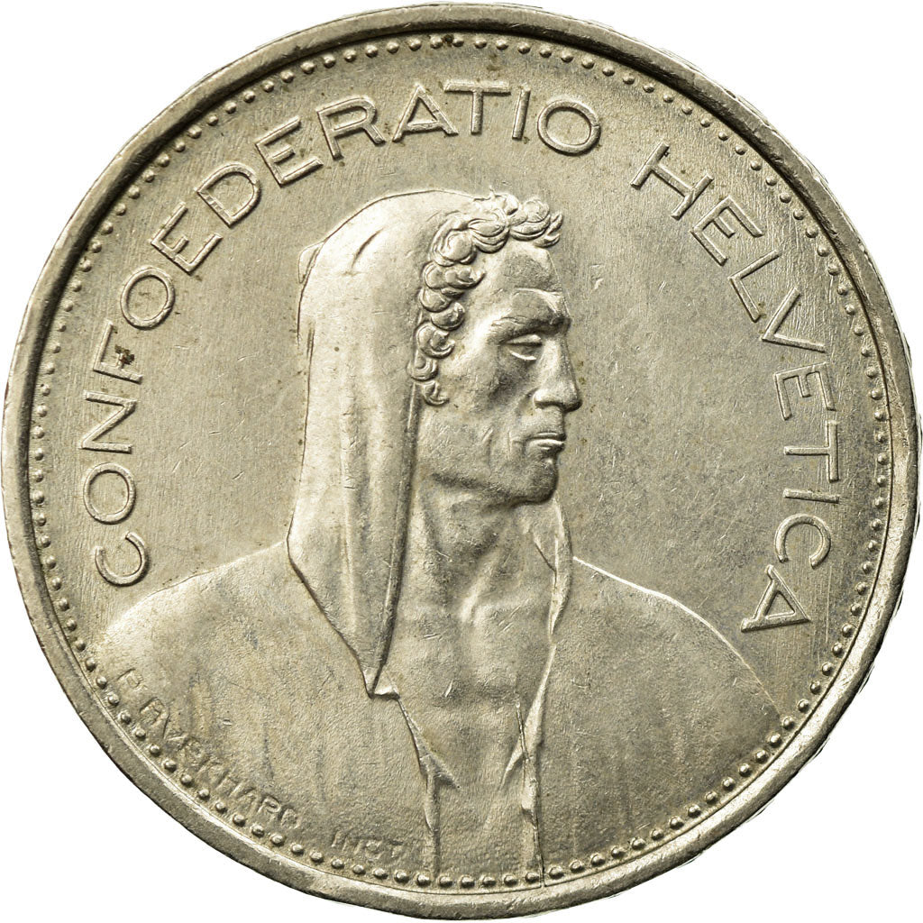 Coin, Switzerland, 5 Francs, 1968, Bern, AU(55-58), Copper-nickel, KM:40a.1