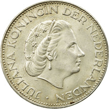 Münze, Niederlande, Juliana, 2-1/2 Gulden, 1963, VZ, Silber, KM:185