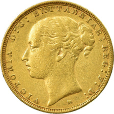 Monnaie, Australie, Victoria, Sovereign, 1885, Melbourne, TTB, Or, KM:7