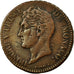 Coin, Monaco, Honore V, 5 Centimes, Cinq, 1837, Monaco, AU(50-53), Cast Brass