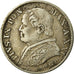 Coin,PAPAL STATES, Pius IX, 5 Soldi, 25 Centesimi, 1867, Rome, AU(50-53)
