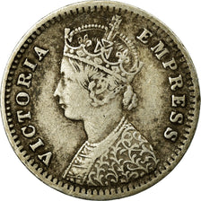 Coin, INDIA-BRITISH, Victoria, 2 Annas, 1890, EF(40-45), Silver, KM:488