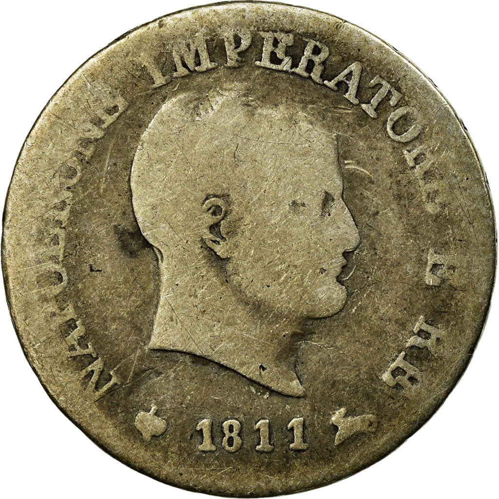 Munten, Italiaanse staten, Napoleon I, 10 Soldi, 1811, Milan, FR