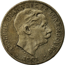 Moneta, Lussemburgo, Adolphe, 5 Centimes, 1901, BB, Rame-nichel, KM:24