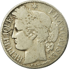 Moneda, Francia, Cérès, Franc, 1881, Paris, BC, Plata, KM:822.1, Gadoury:465a