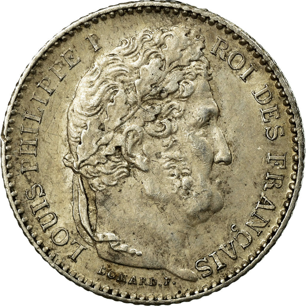 Munten, Frankrijk, Louis-Philippe, 25 Centimes, 1845, Lille, ZF+, Zilver