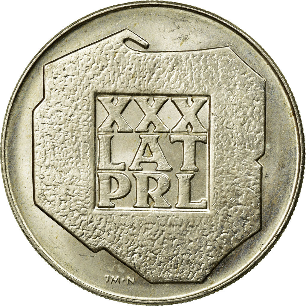 Coin, Poland, 200 Zlotych, 1974, Warsaw, AU(55-58), Silver, KM:72