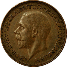 Coin, Great Britain, George V, Farthing, 1929, AU(50-53), Bronze, KM:825