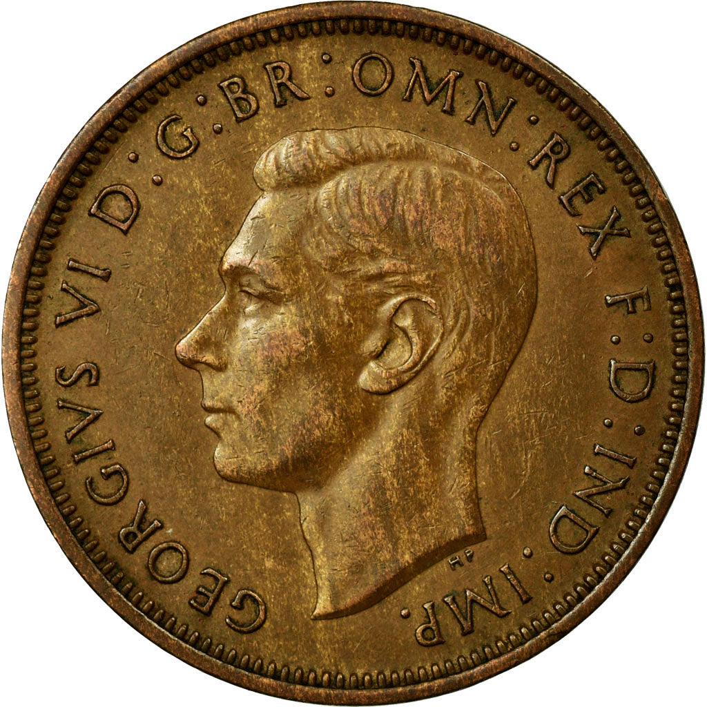 Moneta, Gran Bretagna, George VI, 1/2 Penny, 1938, SPL-, Bronzo, KM:844
