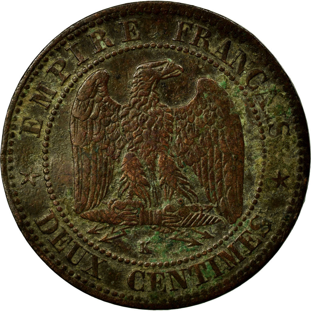 Münze,Frankreich,Napoleon III,2 Centimes,1862,Bordeaux,S+ S+