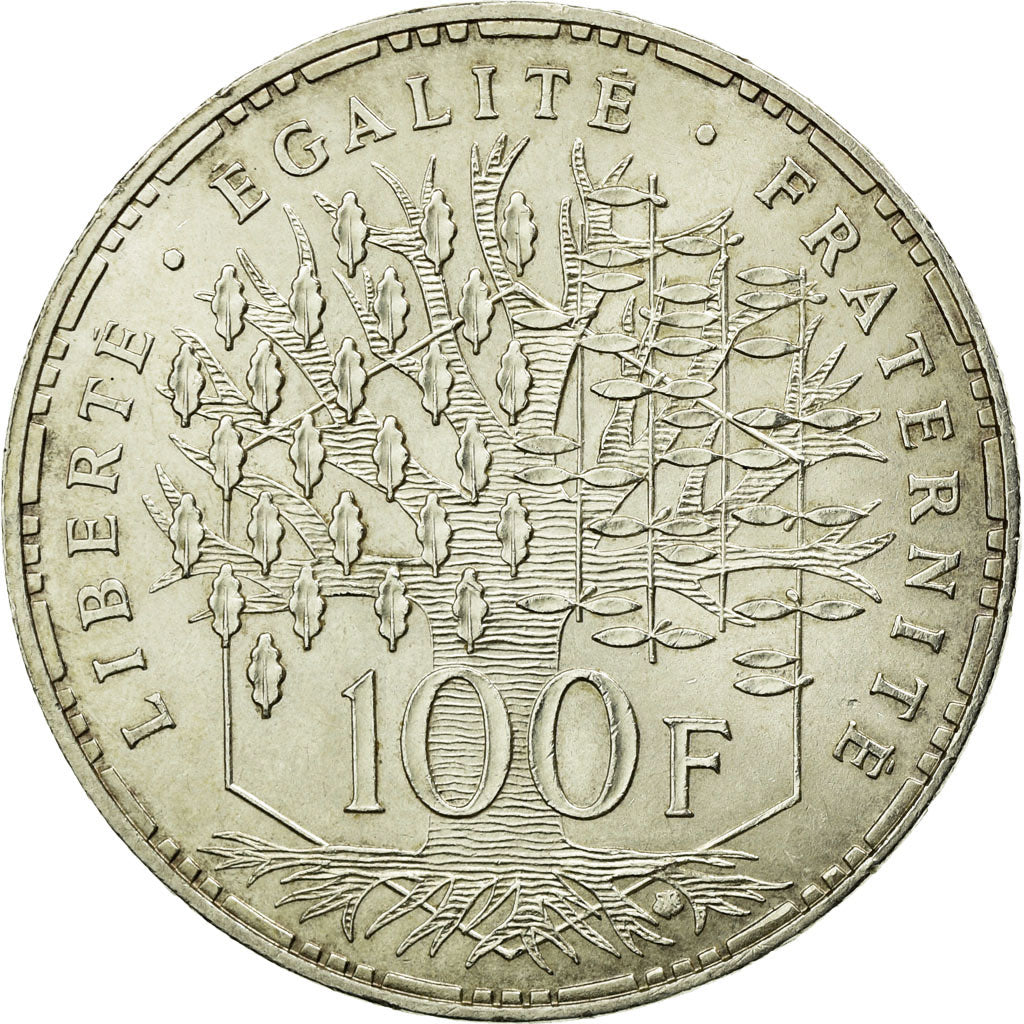 Coin, France, Panthéon, 100 Francs, 1982, Paris, AU(55-58), Silver, KM:951.1