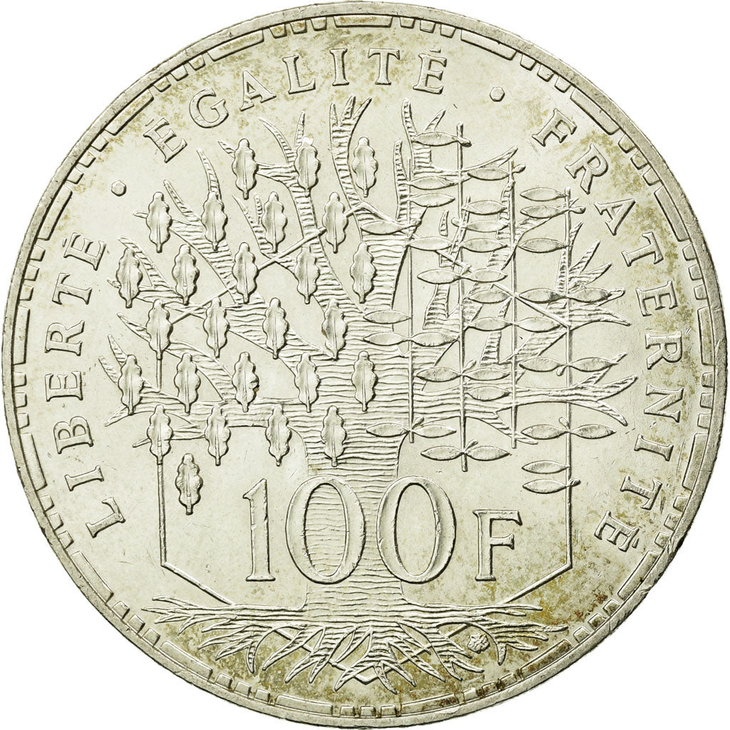 Coin, France, Panthéon, 100 Francs, 1982, Paris, AU(55-58), Silver, KM:951.1