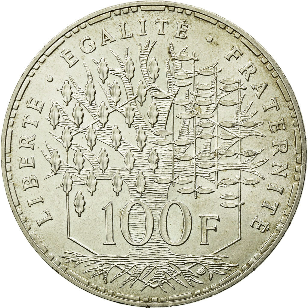 Coin, France, Panthéon, 100 Francs, 1982, Paris, AU(55-58), Silver, KM:951.1