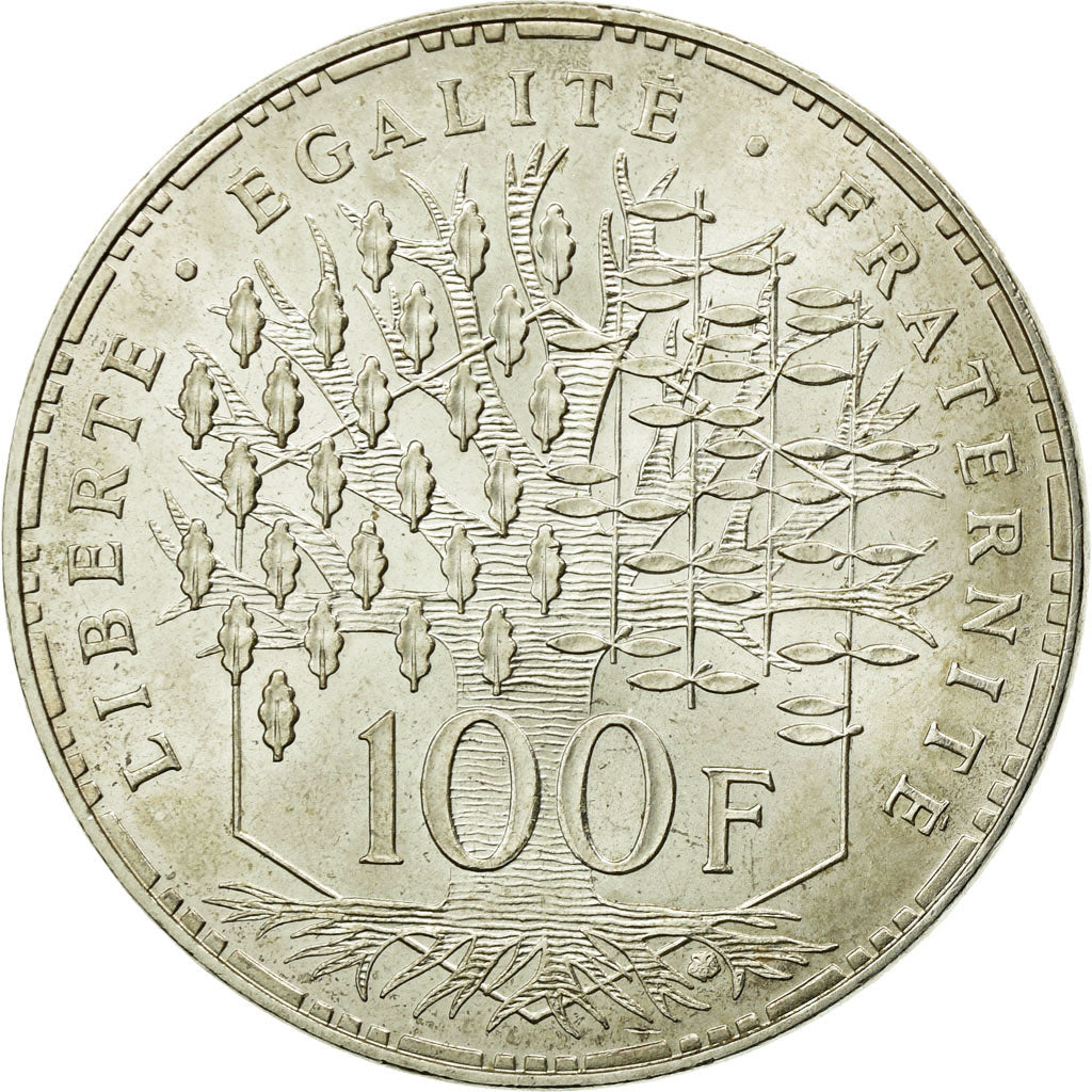 Coin, France, Panthéon, 100 Francs, 1983, Paris, AU(55-58), Silver, KM:951.1