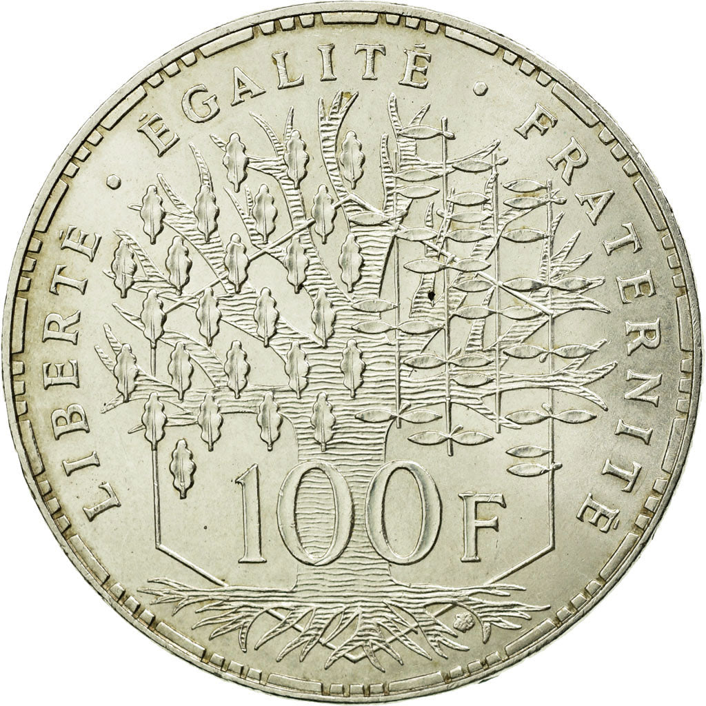 Coin, France, Panthéon, 100 Francs, 1983, Paris, AU(55-58), Silver, KM:951.1